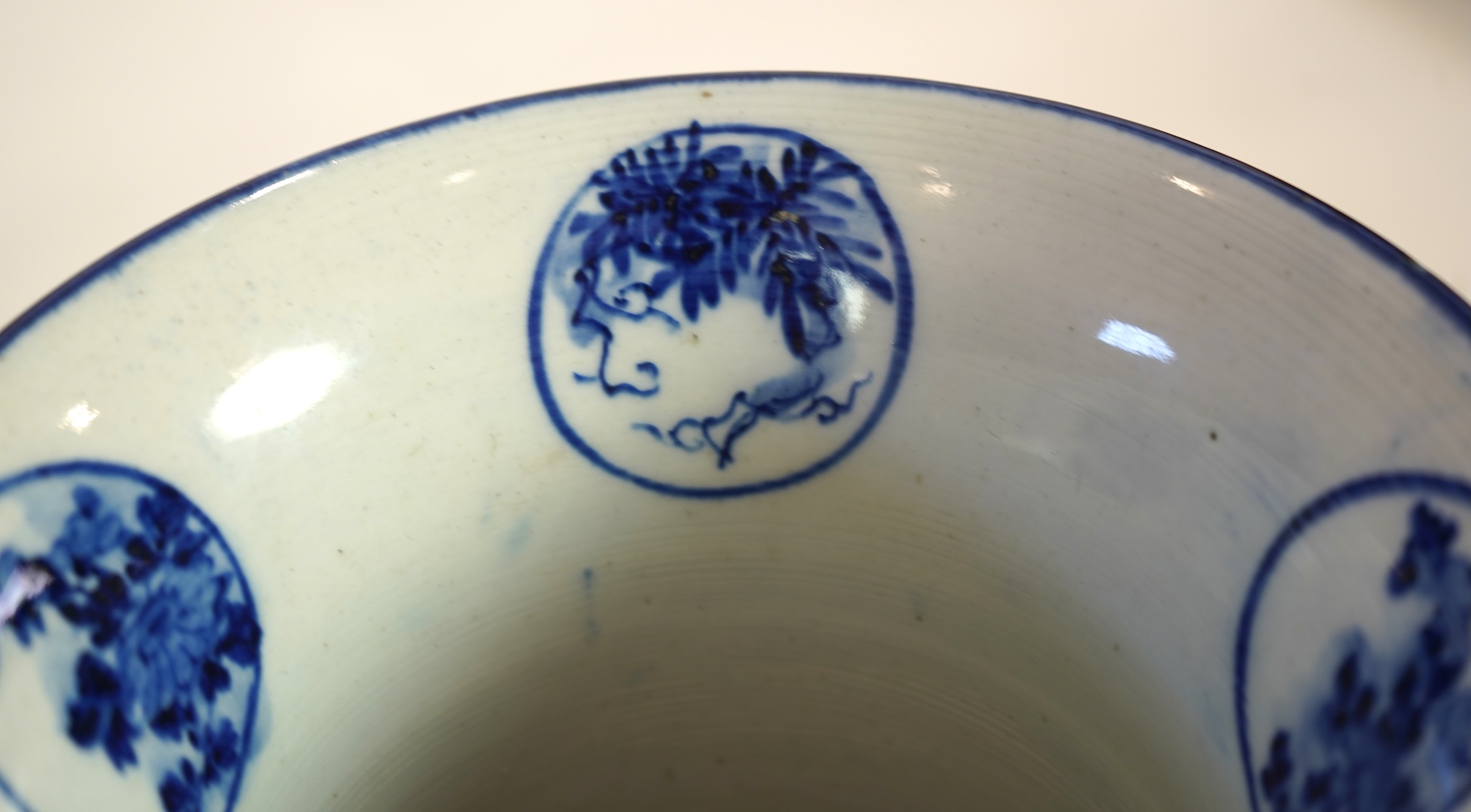 A large Japanese blue and white and gilt lacquered vase, late 19th century